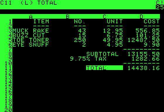 VisiCalc